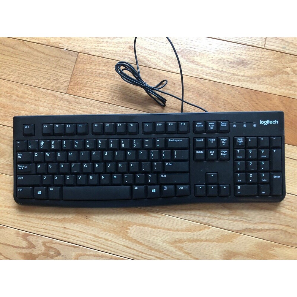 Logitech‎ K120 USB Keyboard for PC - Black with USB Cord